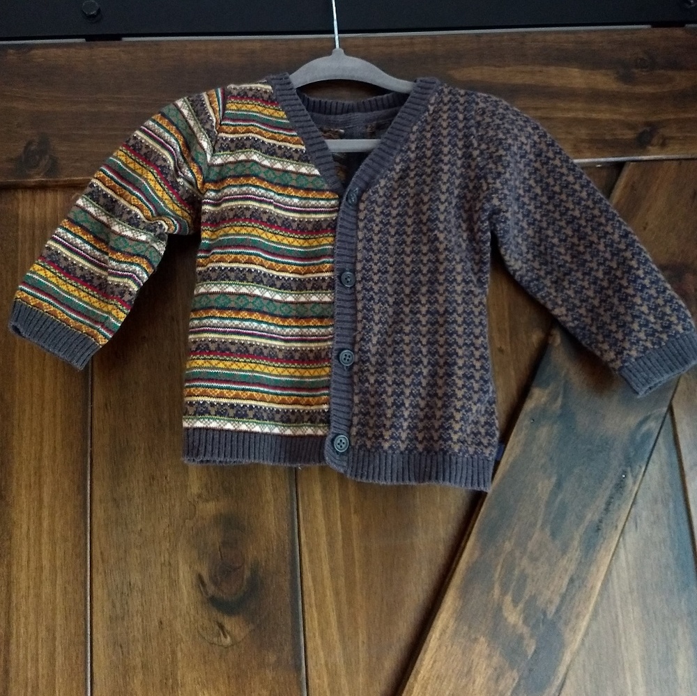 Grey Design Cardigan, 12 Months